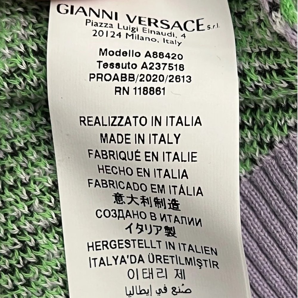 Versace Cotton Wool Cardigan 44 - Picture 8 of 11